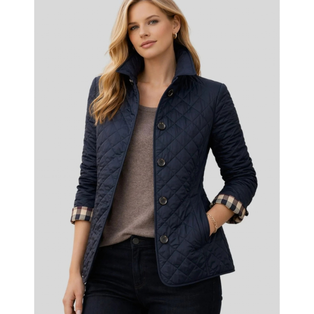 Muna | Damen Steppjacke mit Kragen und Knöpfen