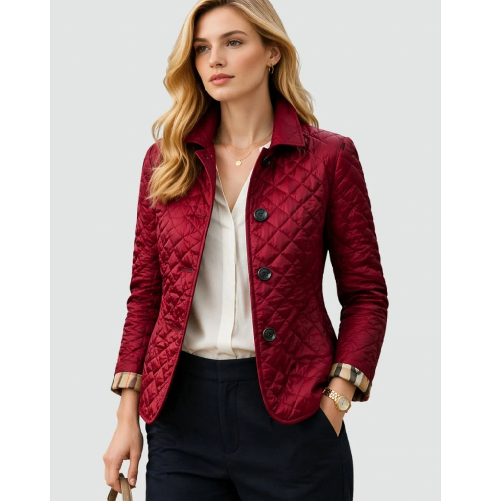 Muna | Damen Steppjacke mit Kragen und Knöpfen