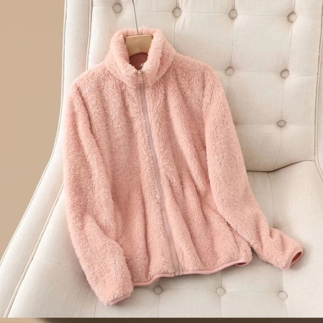 Narin | Damen Fleecejacke mit Stehkragen und Reißverschluss