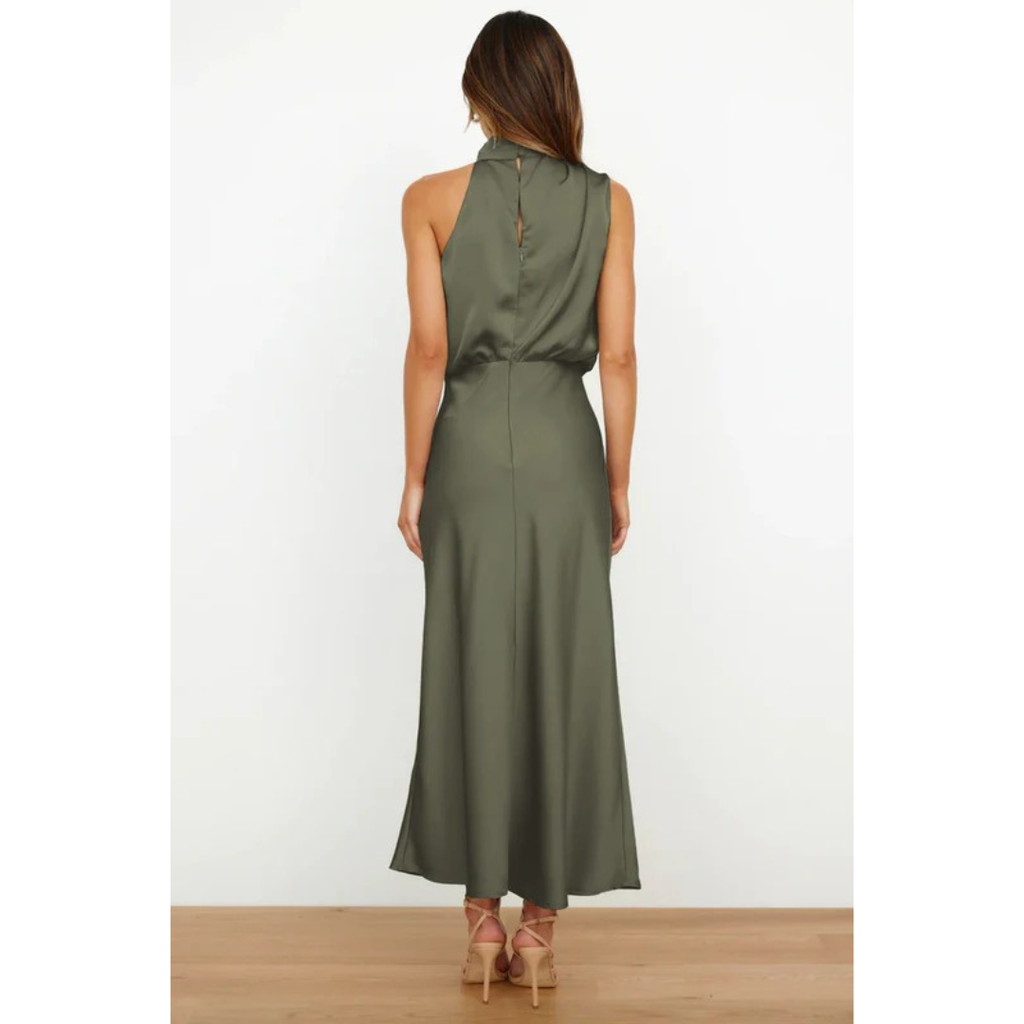 Nayra | Damen Abendkleid Maxi Neckholder Stil