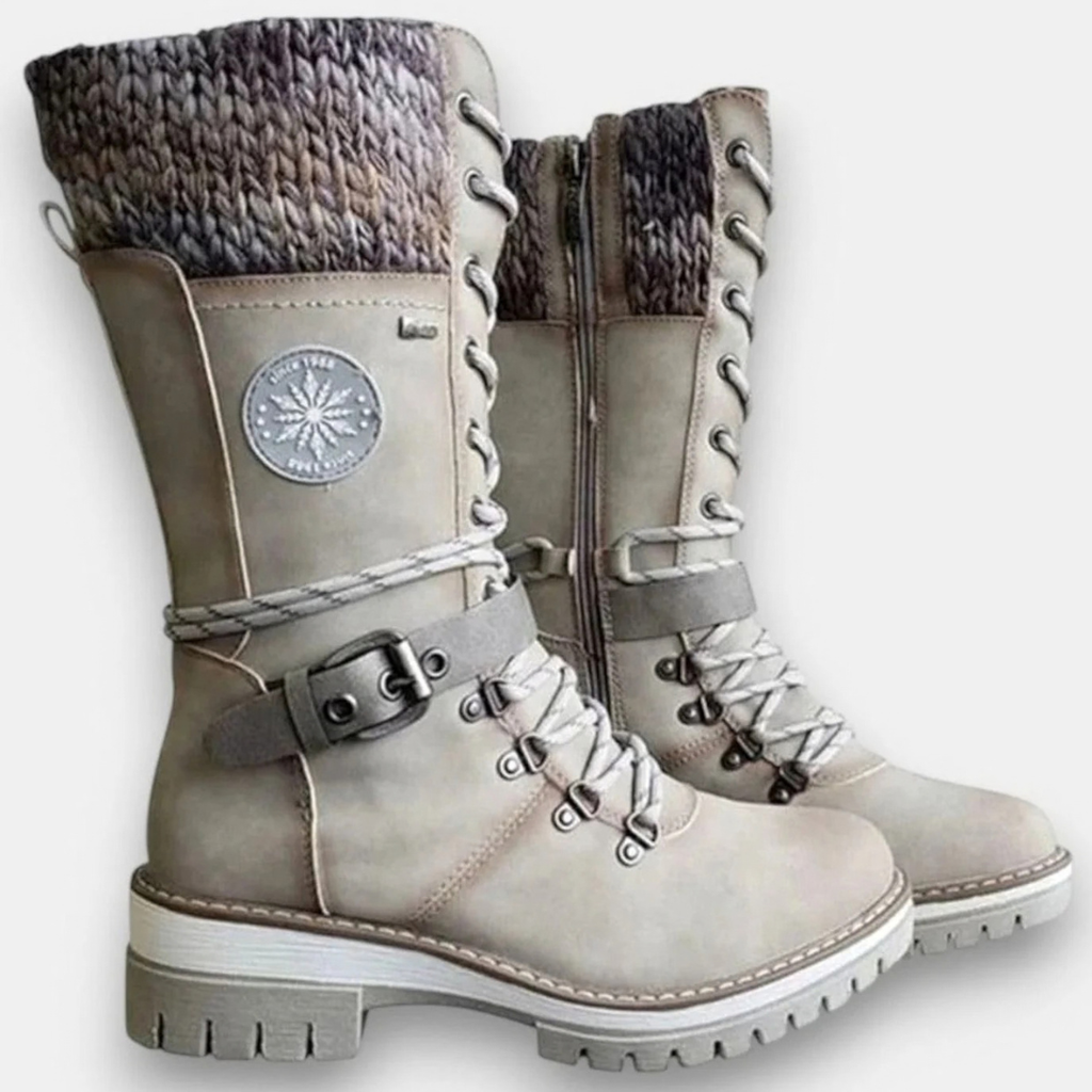 Nela | Damen Orthopädische Winterstiefel und Absatz