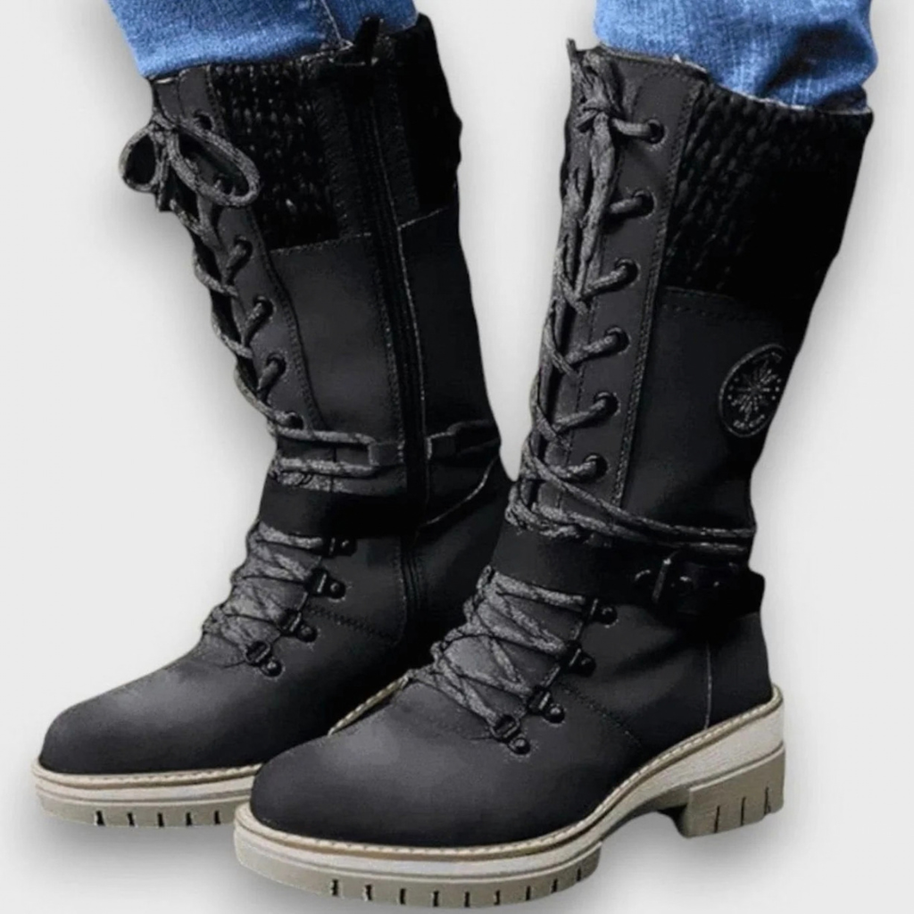 Nela | Damen Orthopädische Winterstiefel und Absatz