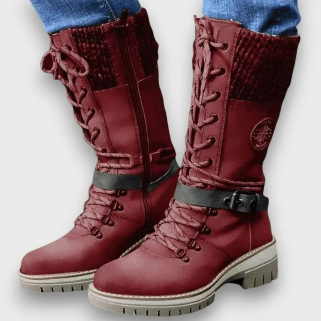 Nela | Damen Orthopädische Winterstiefel und Absatz