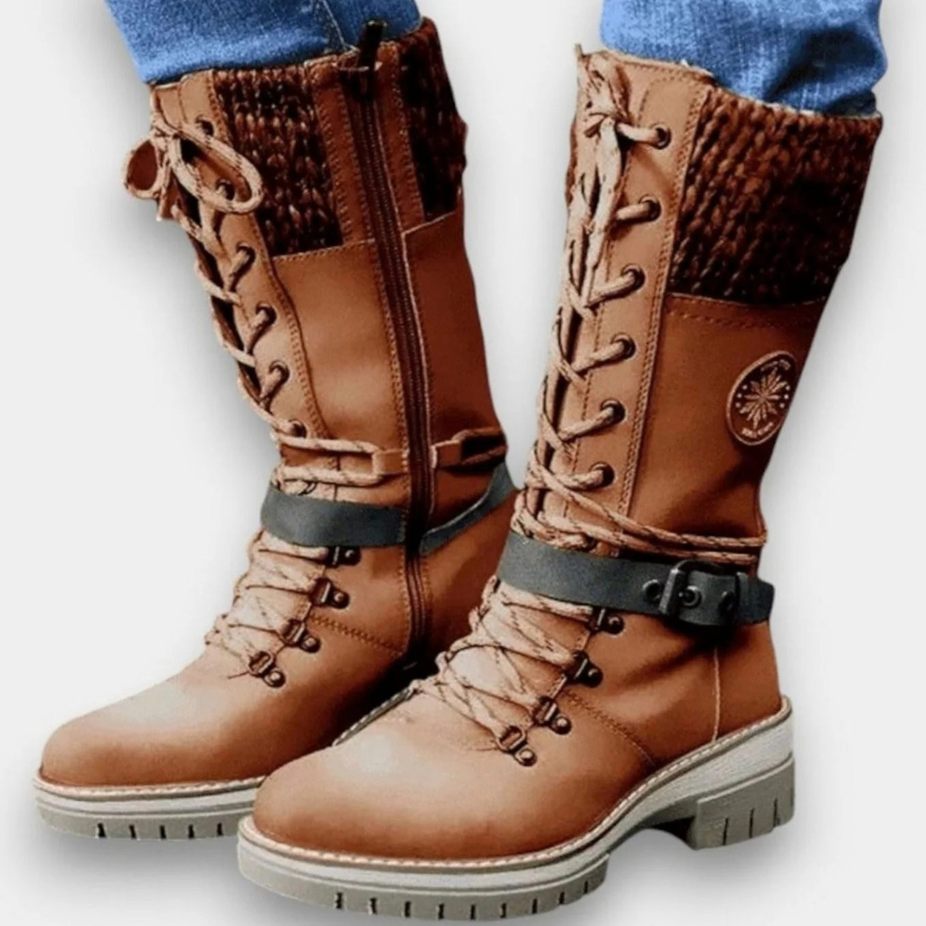 Nela | Damen Orthopädische Winterstiefel und Absatz