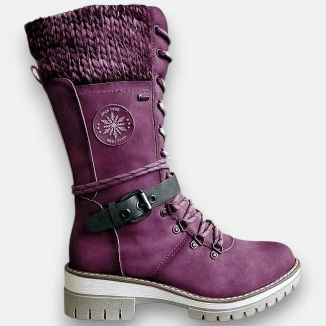 Nela | Damen Orthopädische Winterstiefel und Absatz