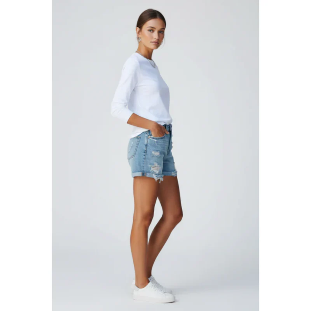 Nele | Damen Shorts Mit Fransen Saum Für Urlaub