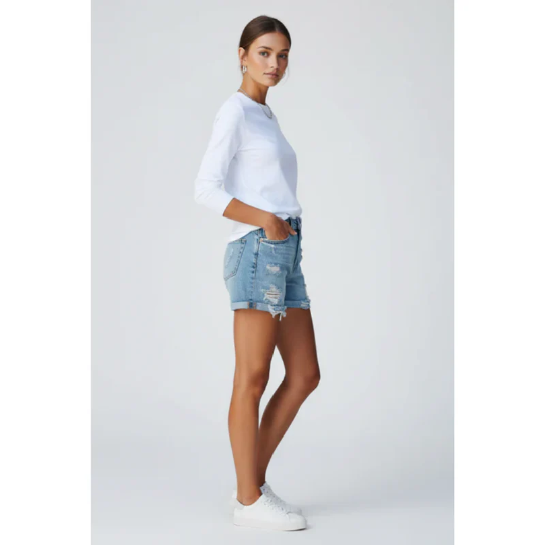Nele | Damen Shorts Mit Fransen Saum Für Urlaub