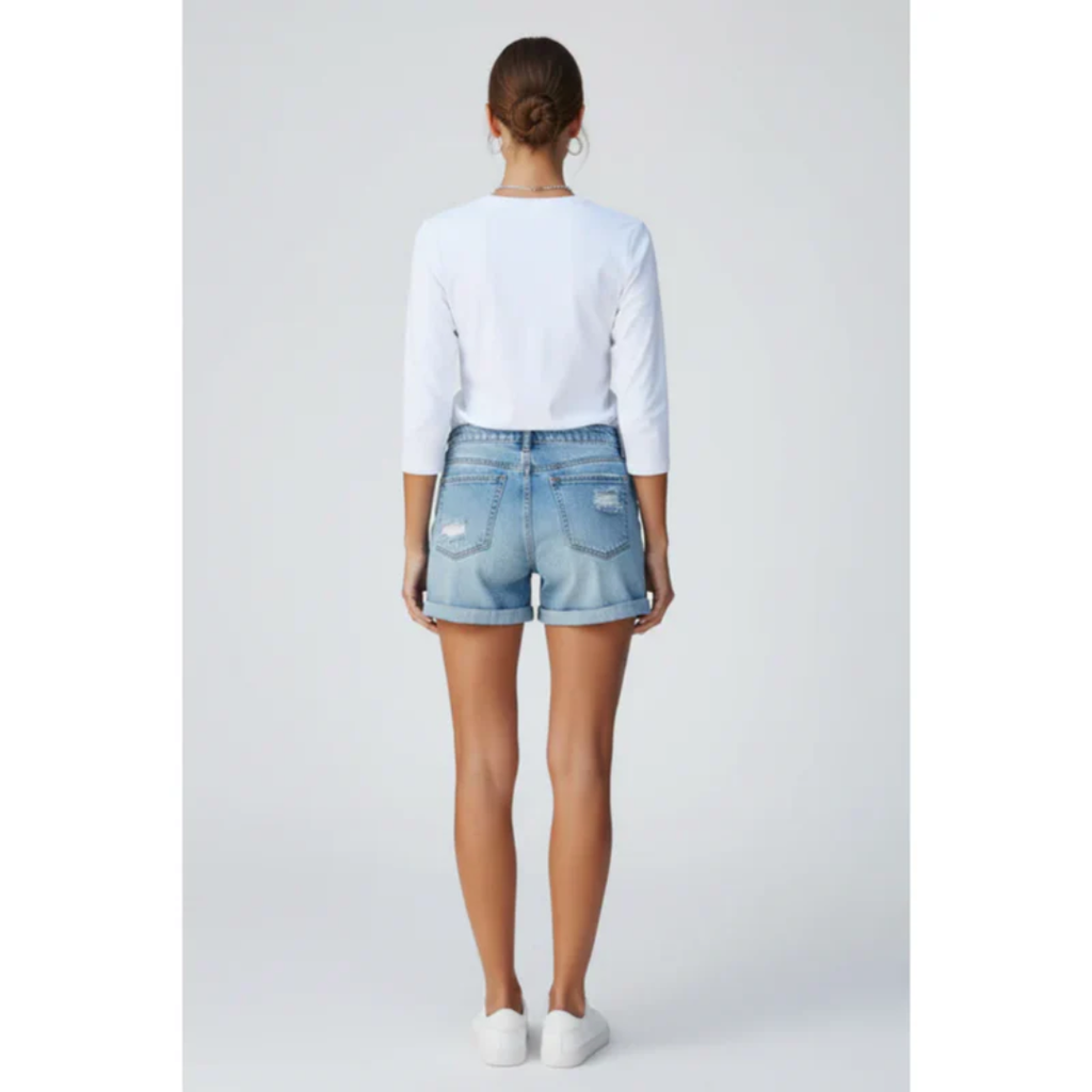 Nele | Damen Shorts Mit Fransen Saum Für Urlaub