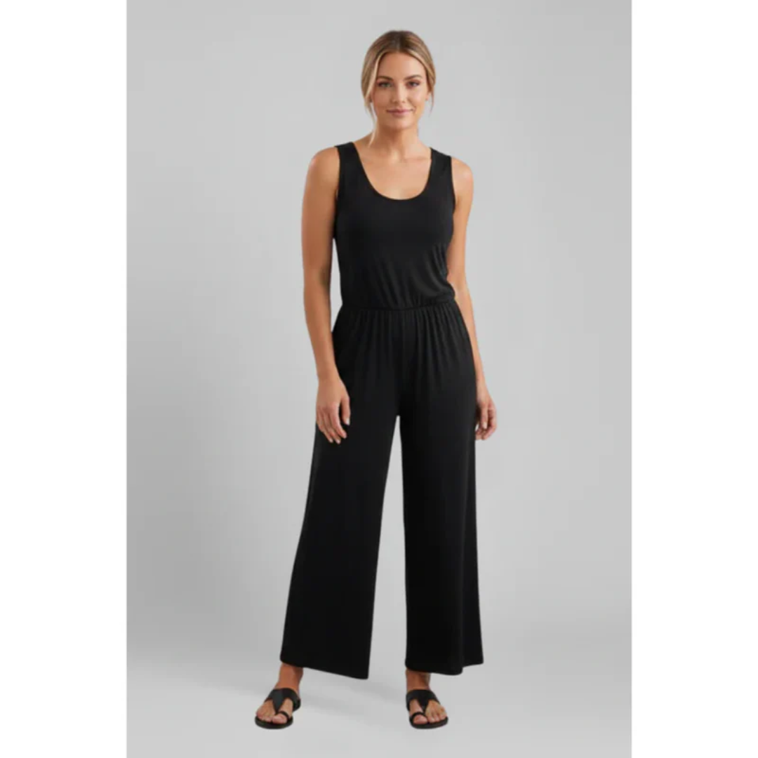 Beate | Damen Jumpsuit Mit Elastischem Bund Für Alltag