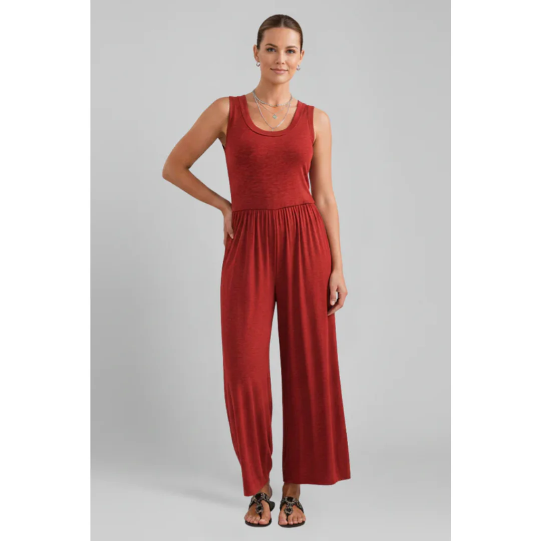 Beate | Damen Jumpsuit Mit Elastischem Bund Für Alltag