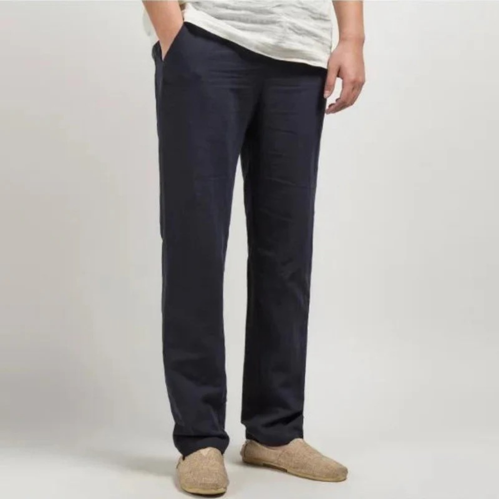 Nikolaus | Herren Leinenhose Casual Gerade