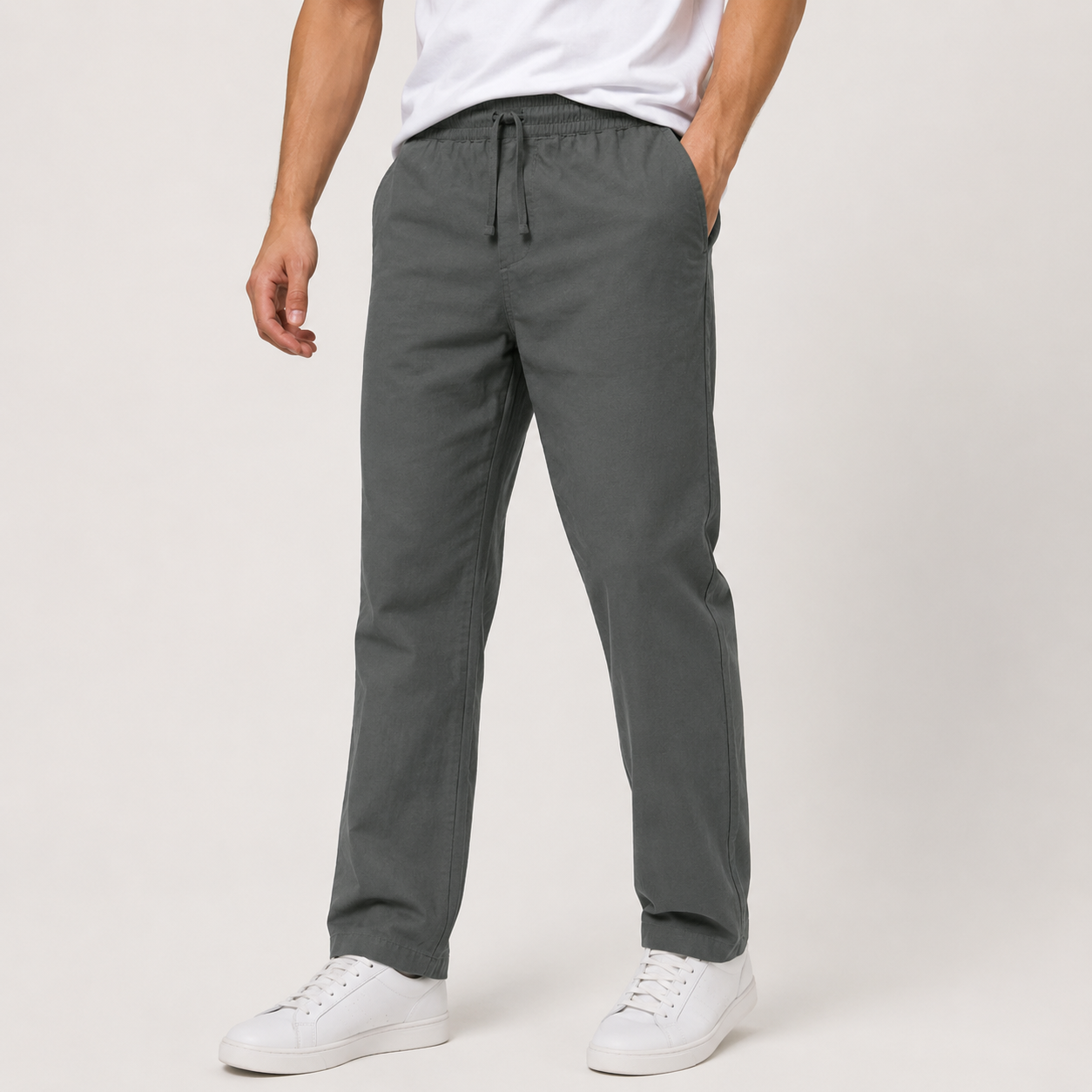 Nikolaus | Herren Leinenhose Casual Gerade