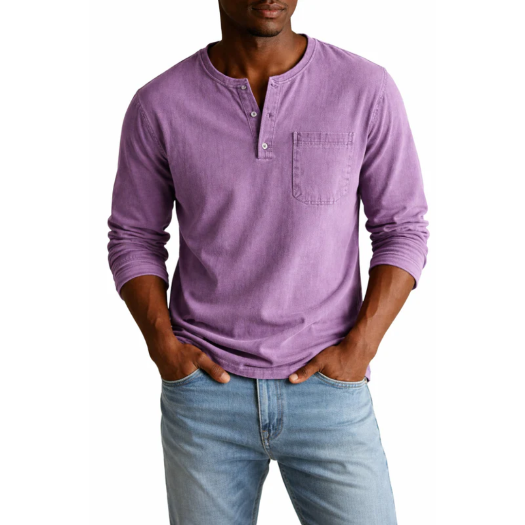 Nils | Herren Shirt Henley Stil