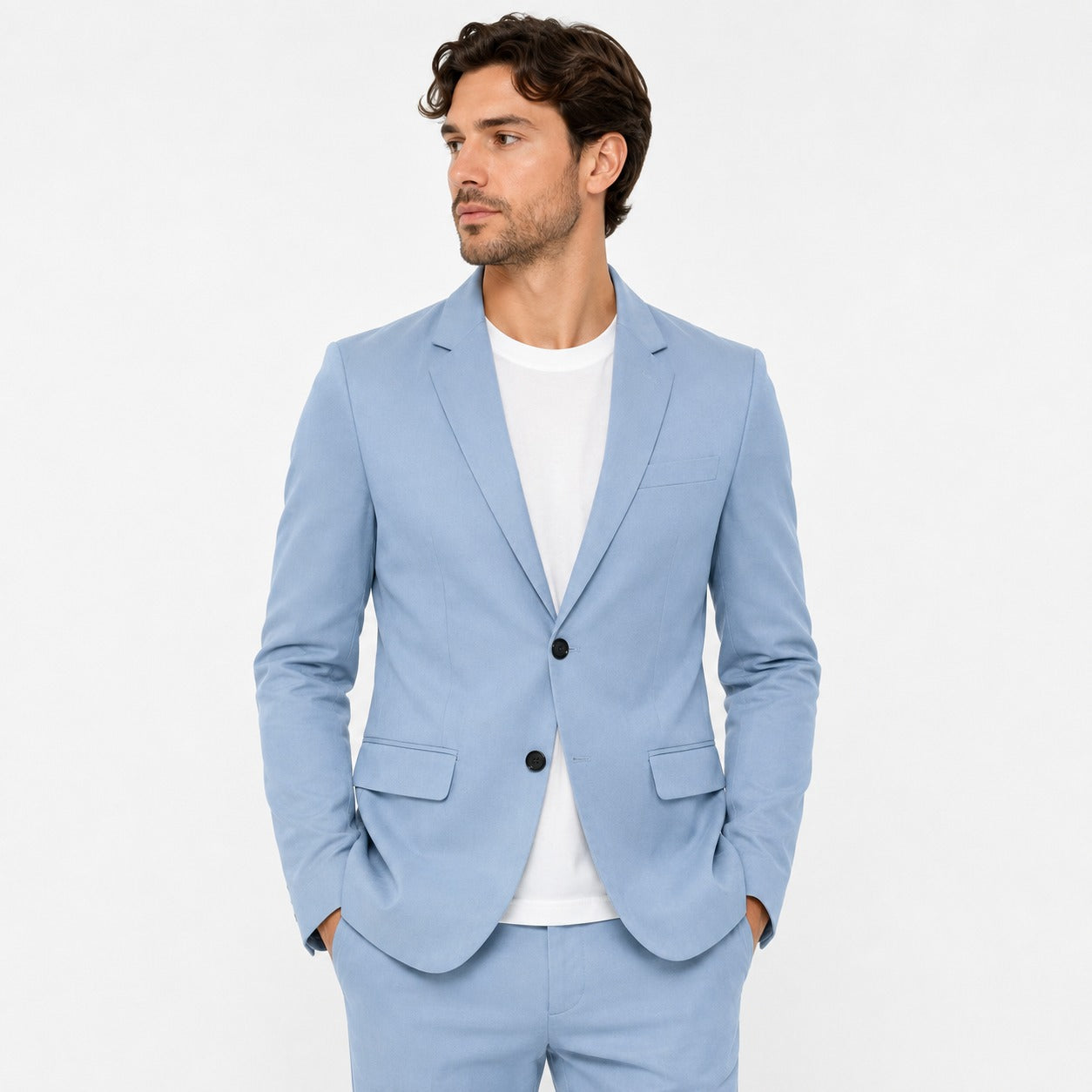 Noah | Herren Leichter Anzug Slim Fit Hochzeit
