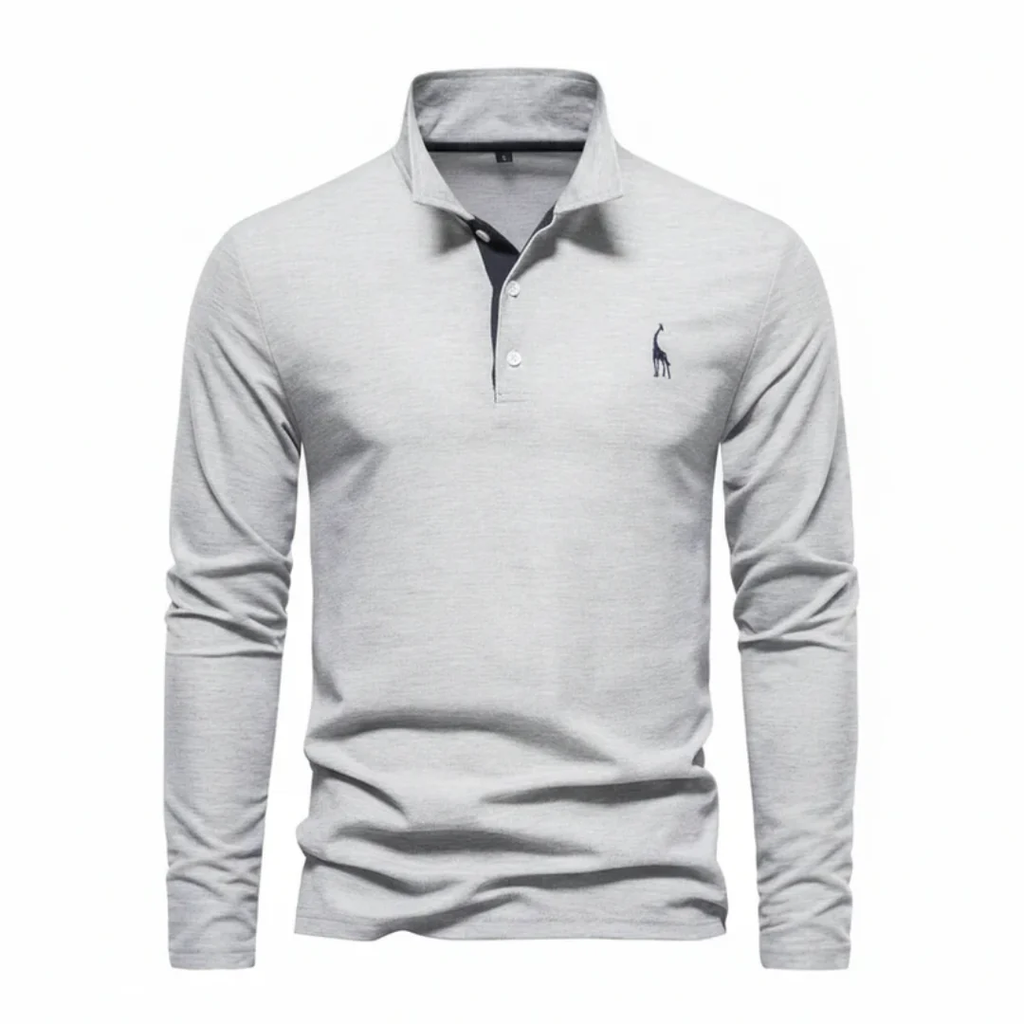 Noah | Herren Poloshirt Langarm Mit Kontrast Alltag