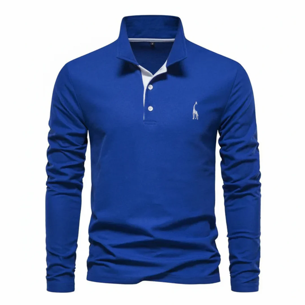 Noah | Herren Poloshirt Langarm Mit Kontrast Alltag