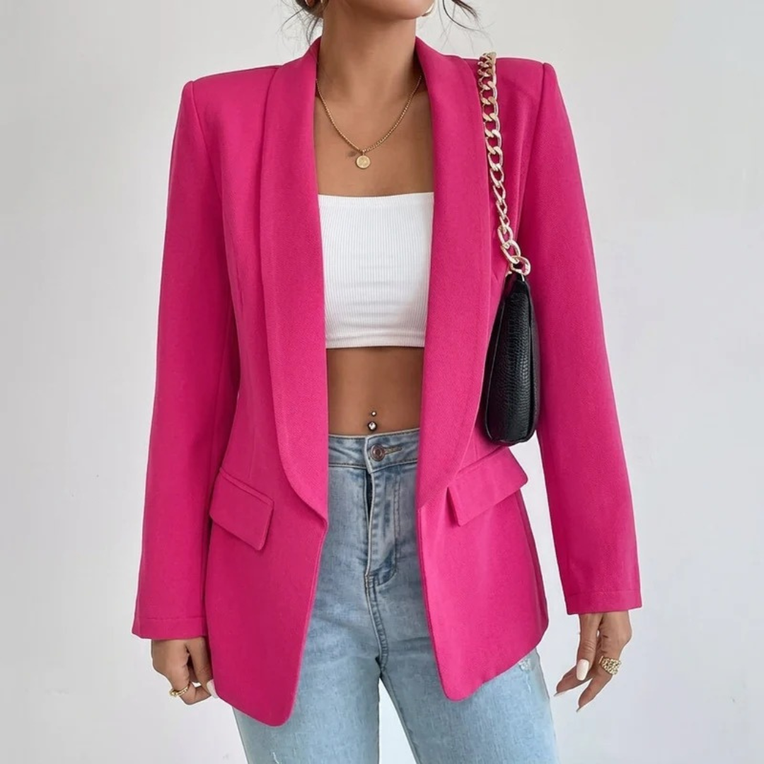 Noelle | Damen Blazer mit Offener Vorderseite und Stil