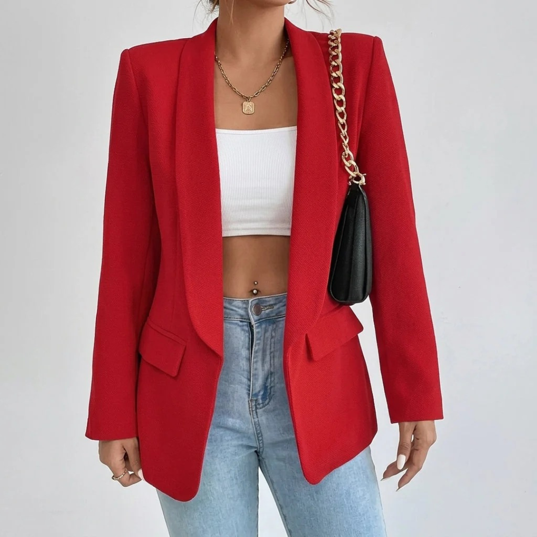 Noelle | Damen Blazer mit Offener Vorderseite und Stil
