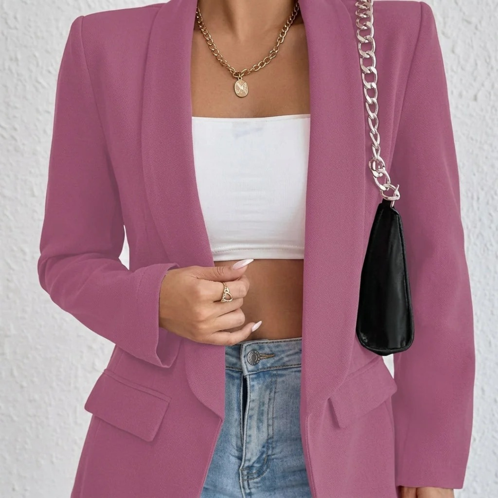 Noelle | Damen Blazer mit Offener Vorderseite und Stil
