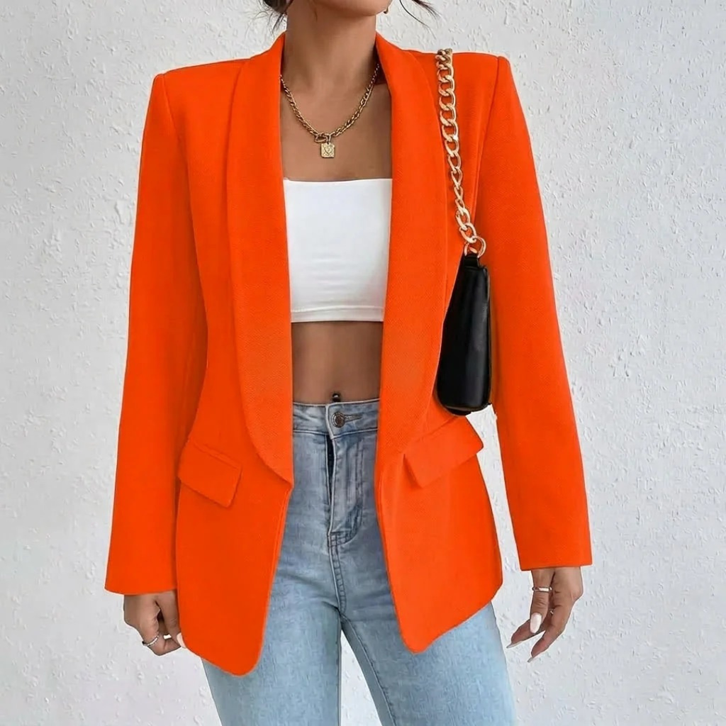 Noelle | Damen Blazer mit Offener Vorderseite und Stil