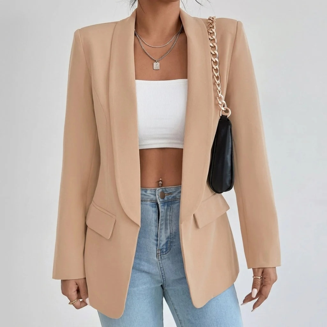 Noelle | Damen Blazer mit Offener Vorderseite und Stil