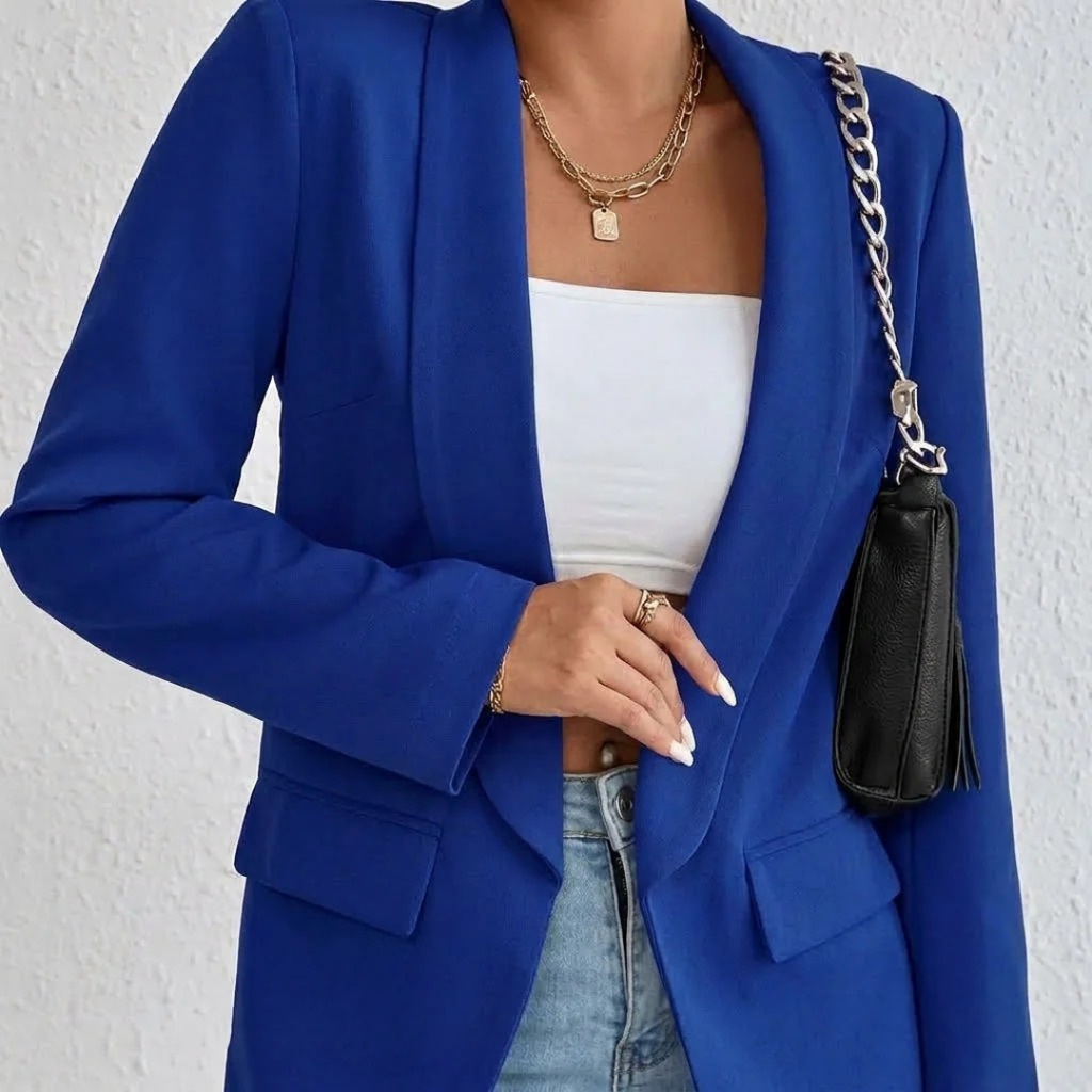 Noelle | Damen Blazer mit Offener Vorderseite und Stil