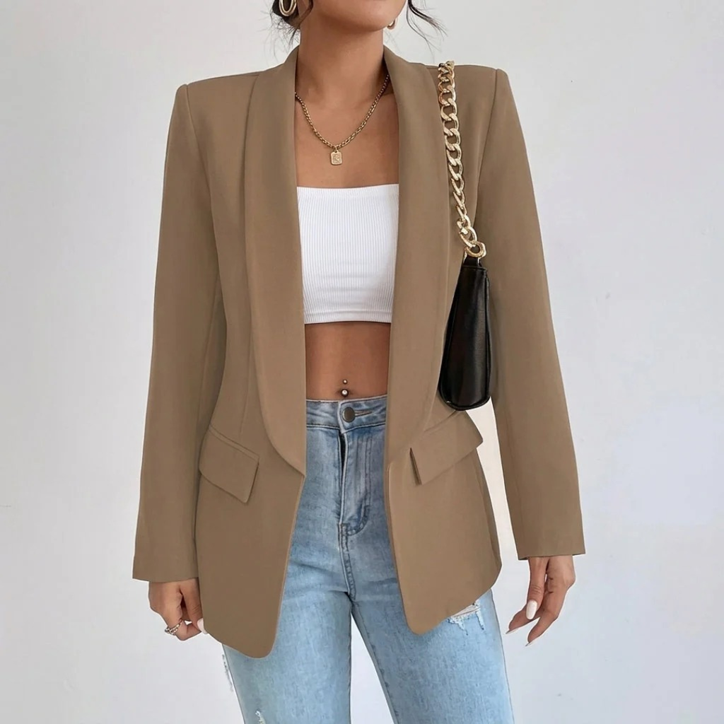Noelle | Damen Blazer mit Offener Vorderseite und Stil