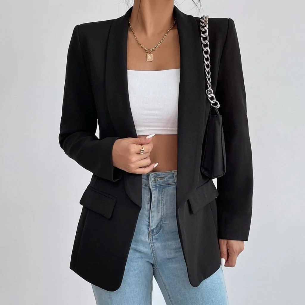 Noelle | Damen Blazer mit Offener Vorderseite und Stil