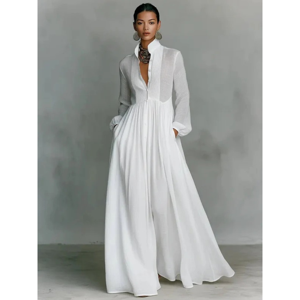 Nora | Damen Elegant Sommer Maxikleid