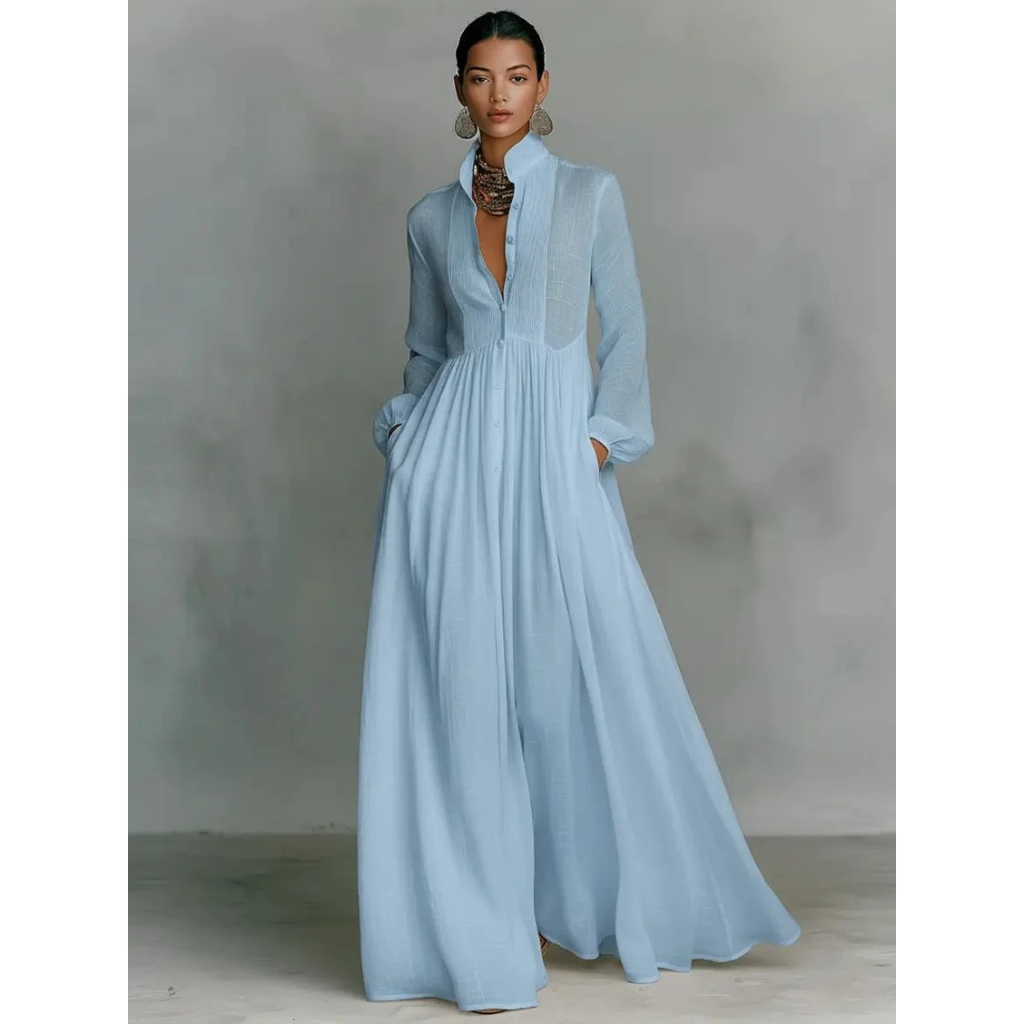 Nora | Damen Elegant Sommer Maxikleid