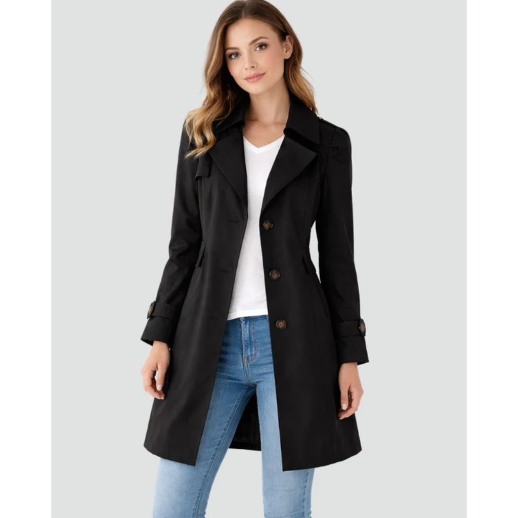 Nora | Damen Klassischer Trench Coat für Alltag