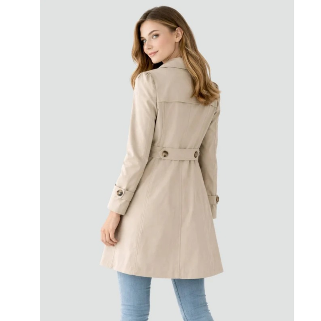 Nora | Damen Klassischer Trench Coat für Alltag