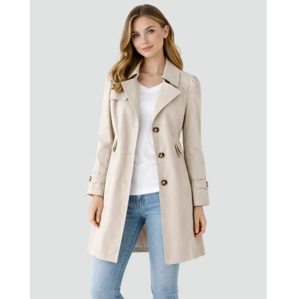 Nora | Damen Klassischer Trench Coat für Alltag