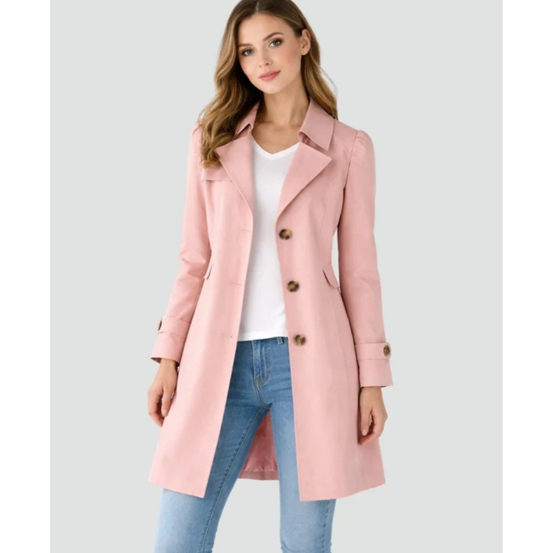 Nora | Damen Klassischer Trench Coat für Alltag