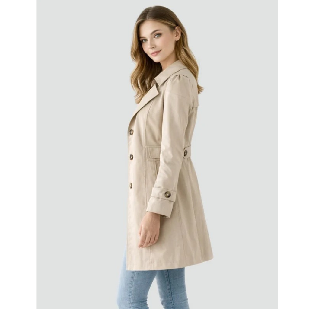 Nora | Damen Klassischer Trench Coat für Alltag