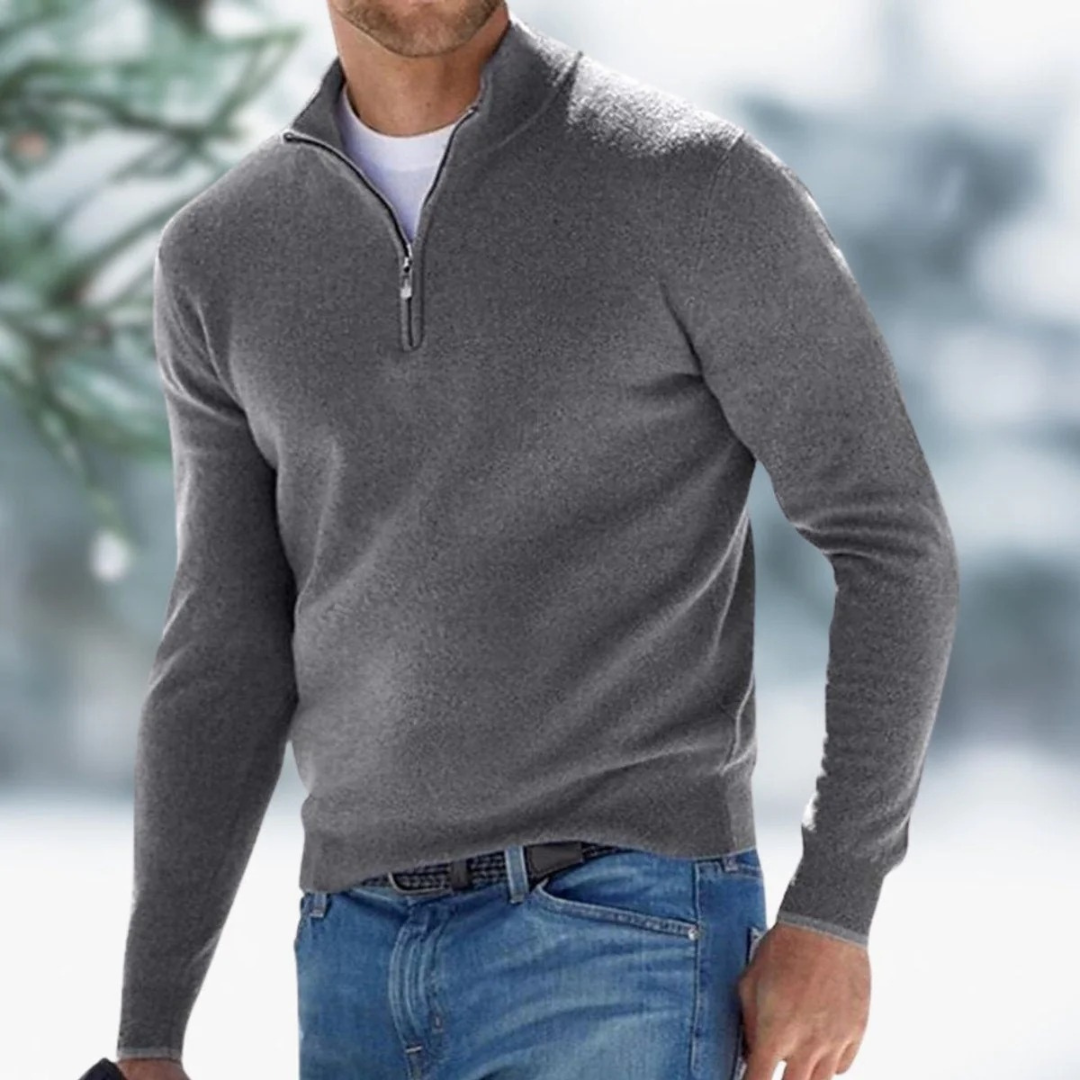 Felix | Herren Pullover mit Viertel Zip
