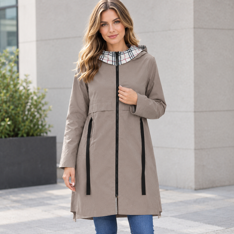 Oda | Damen Komfort Jacke Mit Kapuze