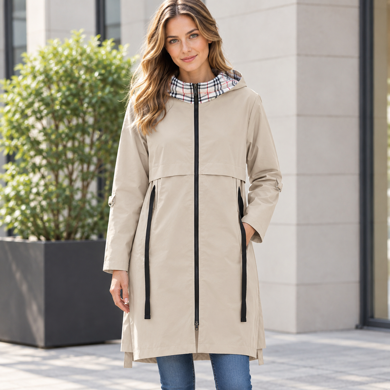 Oda | Damen Komfort Jacke Mit Kapuze