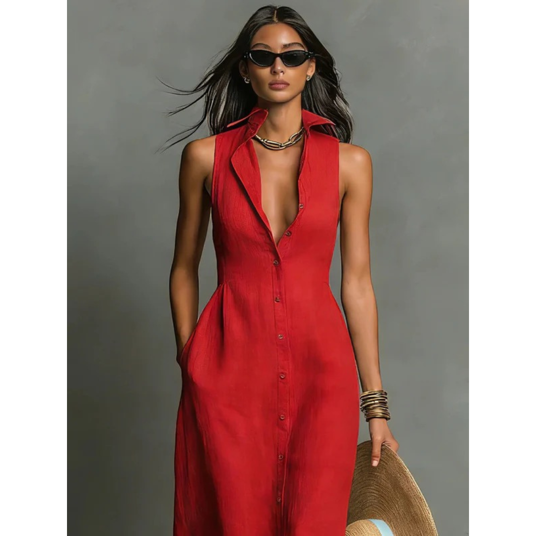 Olivia | Damen Komfort Jumpsuit Mit Knöpfen