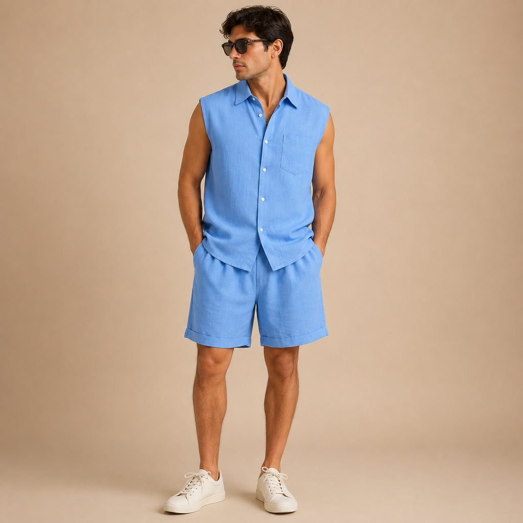 Otto | Herren Freizeit Hemd Shorts Set