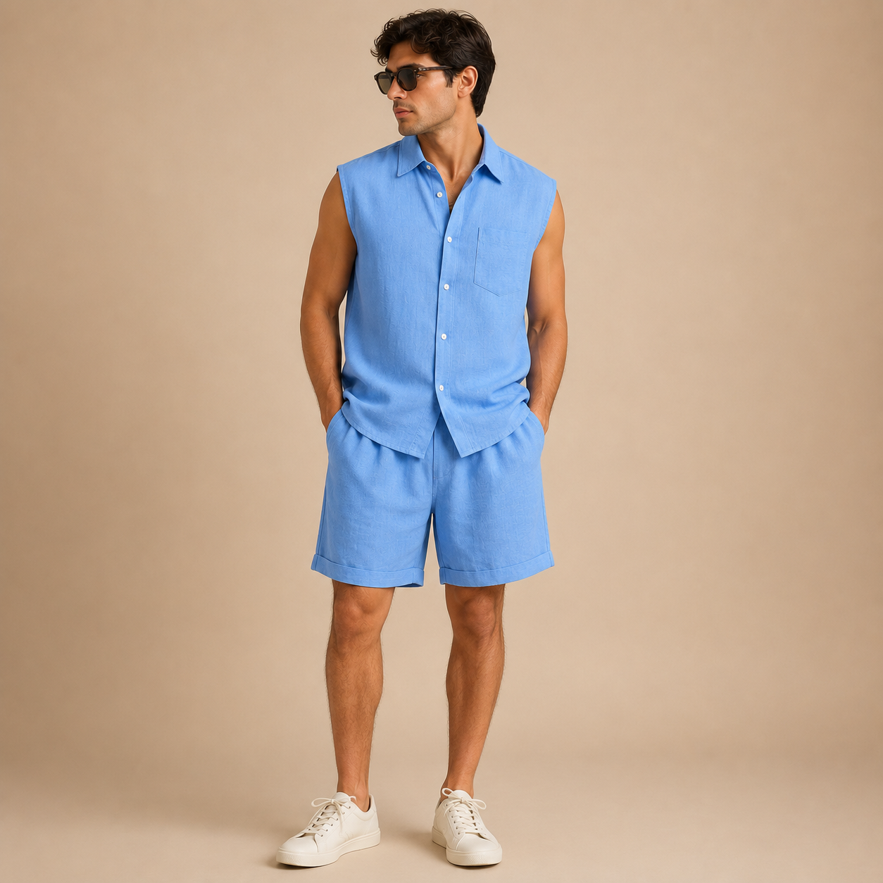 Otto | Herren Freizeit Hemd Shorts Set