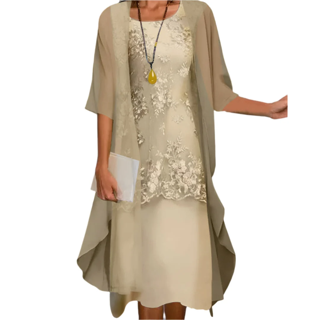 Patricia | Damen Abendkleid mit transparenten Design