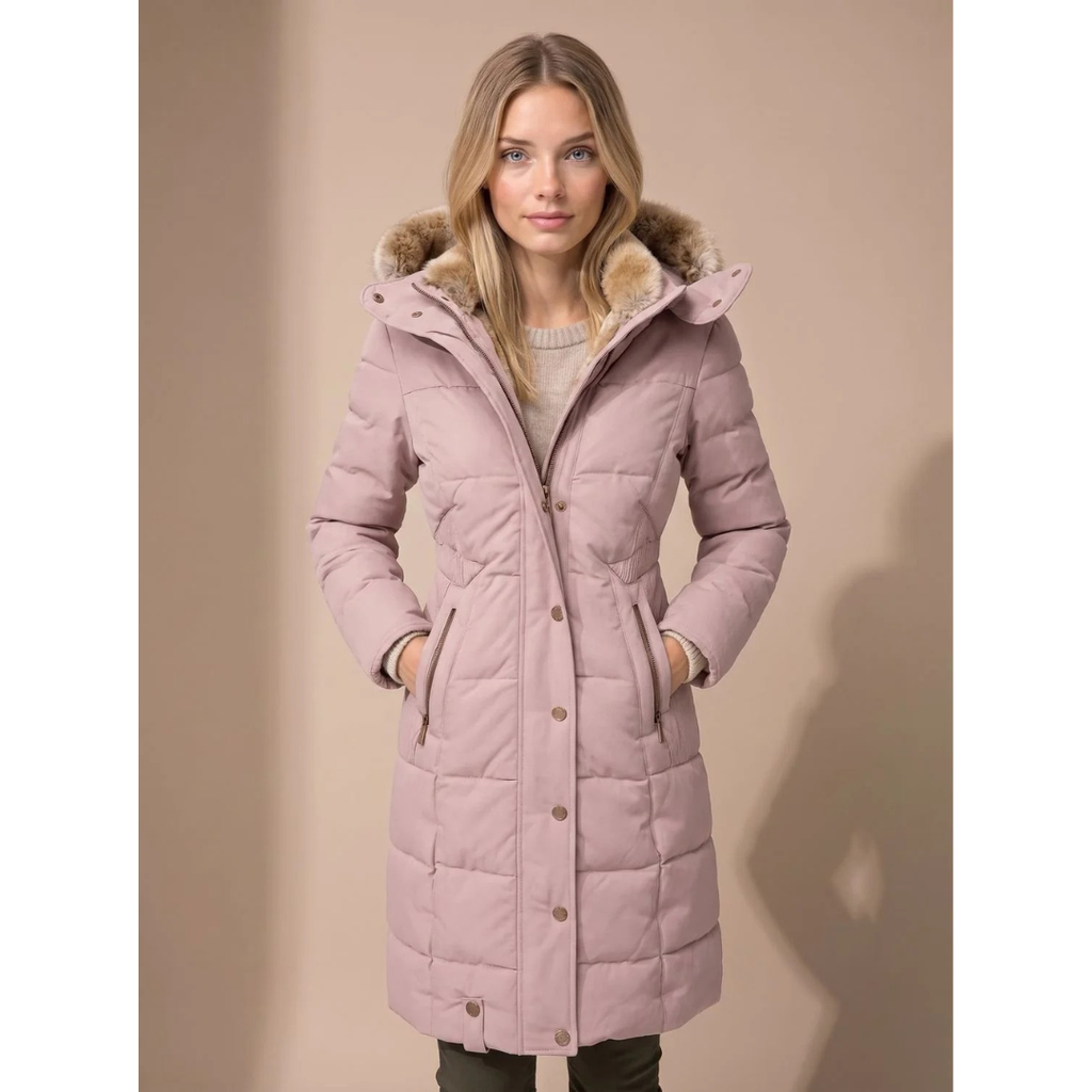 Patricia | Damen Puffer Winterjacke mit Kapuze und Angenehmer Form