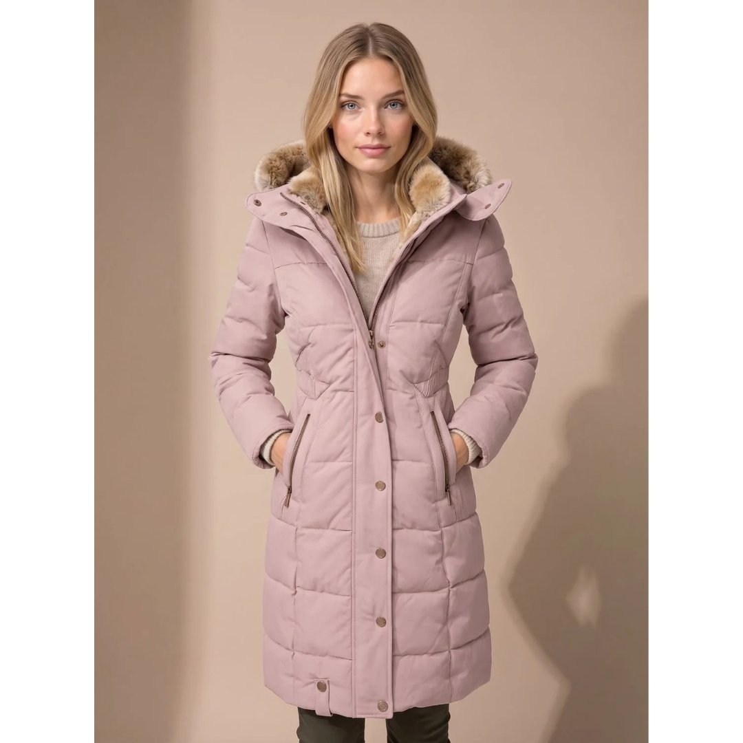 Patricia | Damen Puffer Winterjacke mit Kapuze und Angenehmer Form