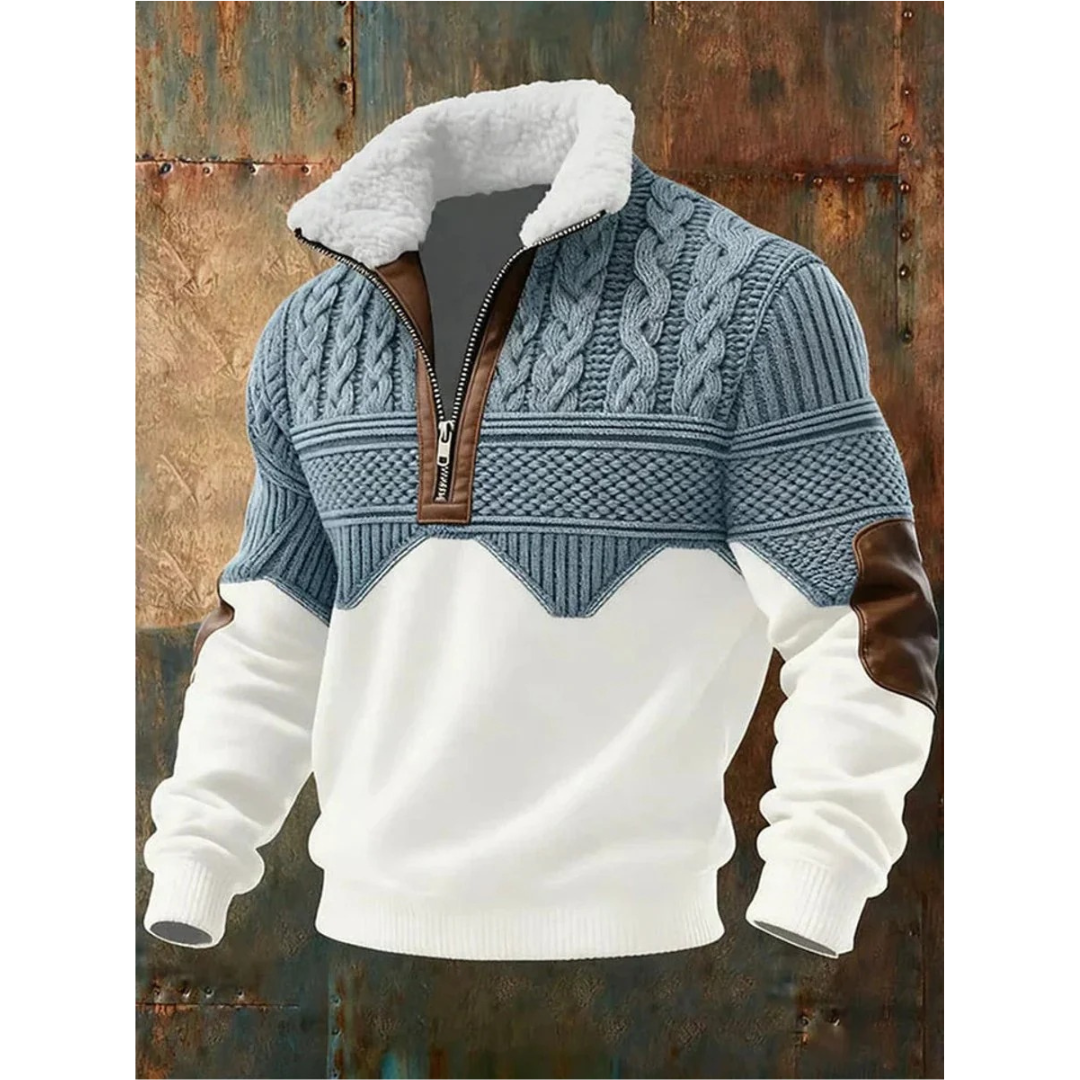 Paul | Herren Pullover mit Reißverschluss für Draußen