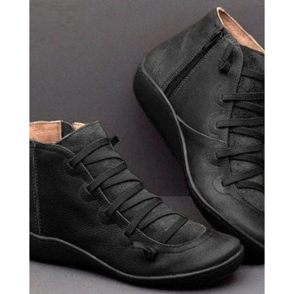 Paulina | Damen Orthopädische Stiefeletten Mit Reißverschluss