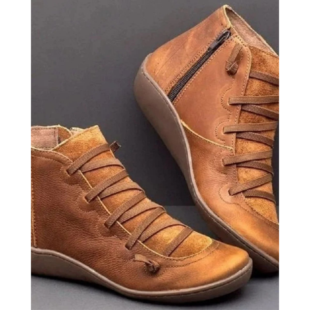 Paulina | Damen Orthopädische Stiefeletten Mit Reißverschluss