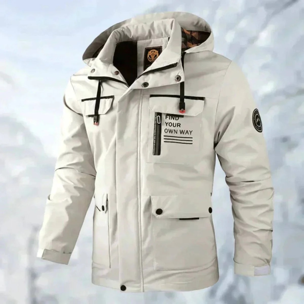 Peer | Herren Wasserdichte Winterjacke mit Kapuze