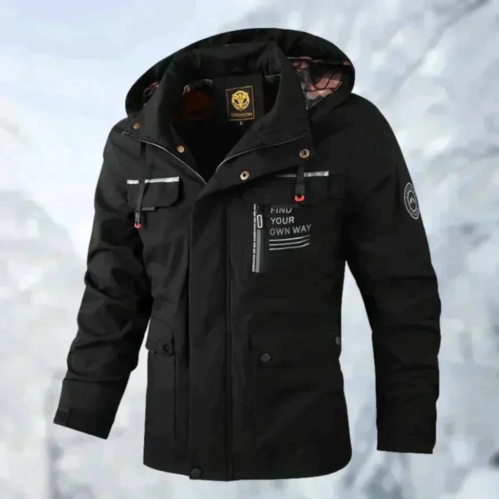 Peer | Herren Wasserdichte Winterjacke mit Kapuze