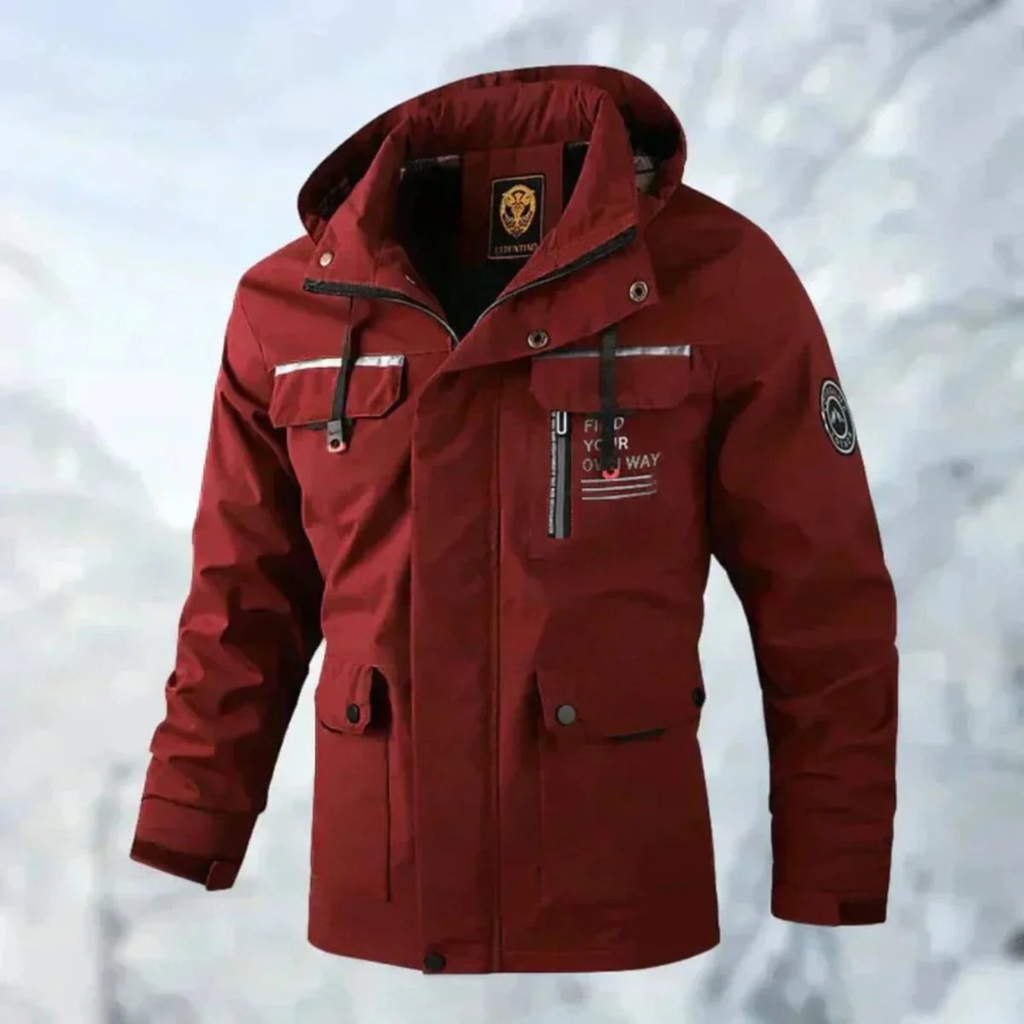 Peer | Herren Wasserdichte Winterjacke mit Kapuze